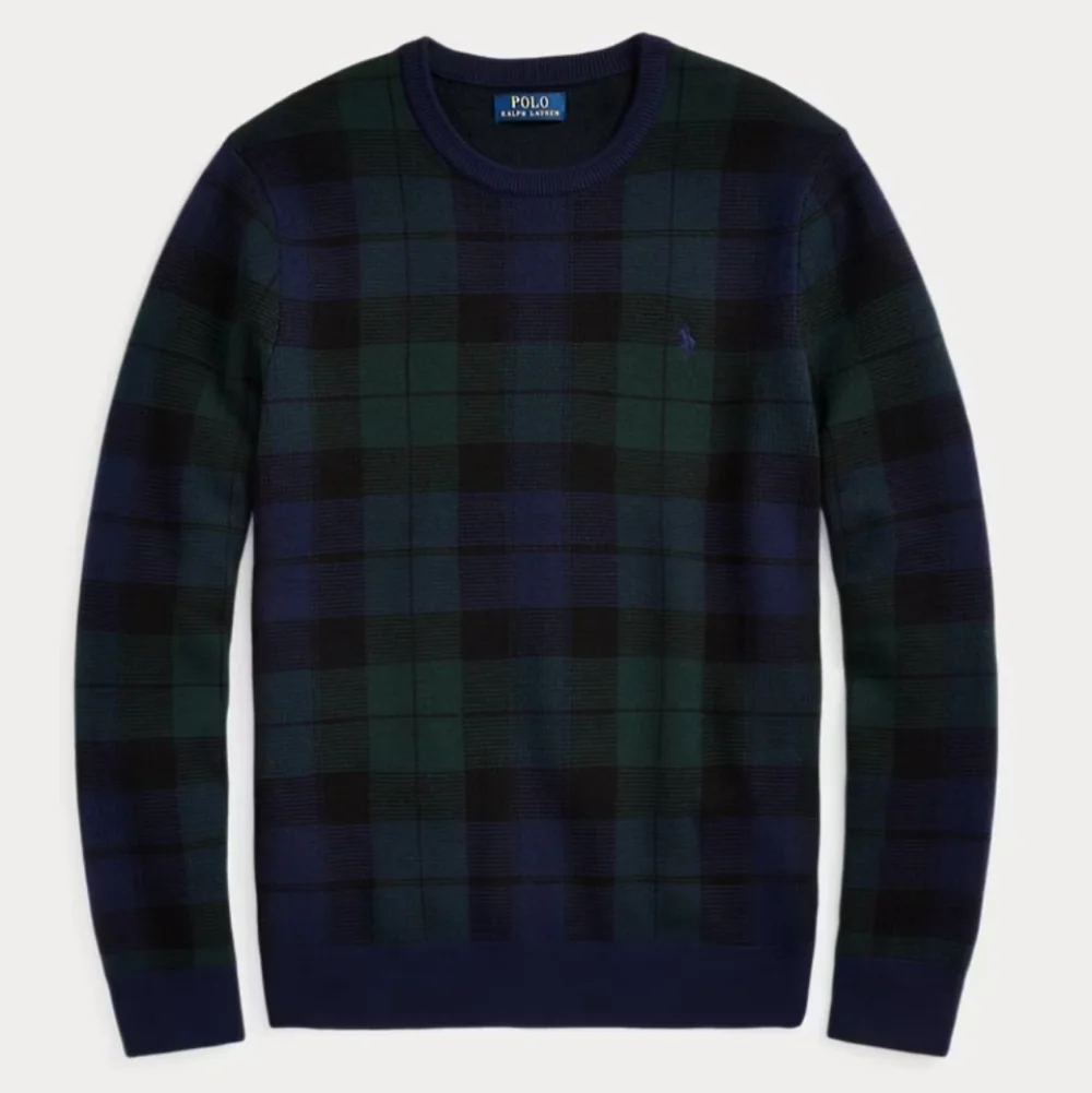 POLO Ralph Lauren Plaid Washable Wool Sweater Tartan